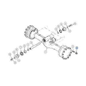 Porca da Roda M22x1.5 Médio - CASE 748961
